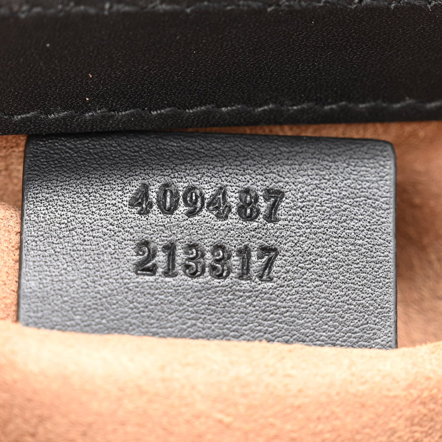 GG Supreme Monogram Calfskin Small Padlock Shoulder Bag Beige Black Cuir