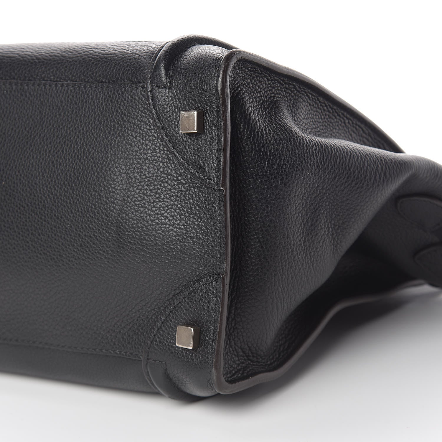 Celine Drummed Calfskin Mini Luggage Black 10 of 14
