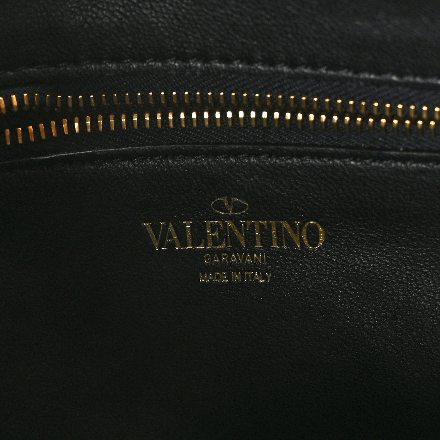 Valentino Garavani Calfskin Stud Sign Zip Hobo Black 6 of 8