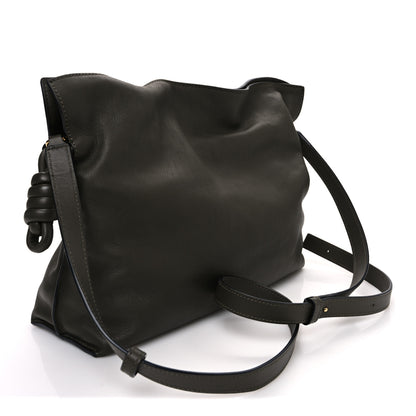 Loewe Calfskin Flamenco Knot Clutch Vintage Khaki 3 of 10