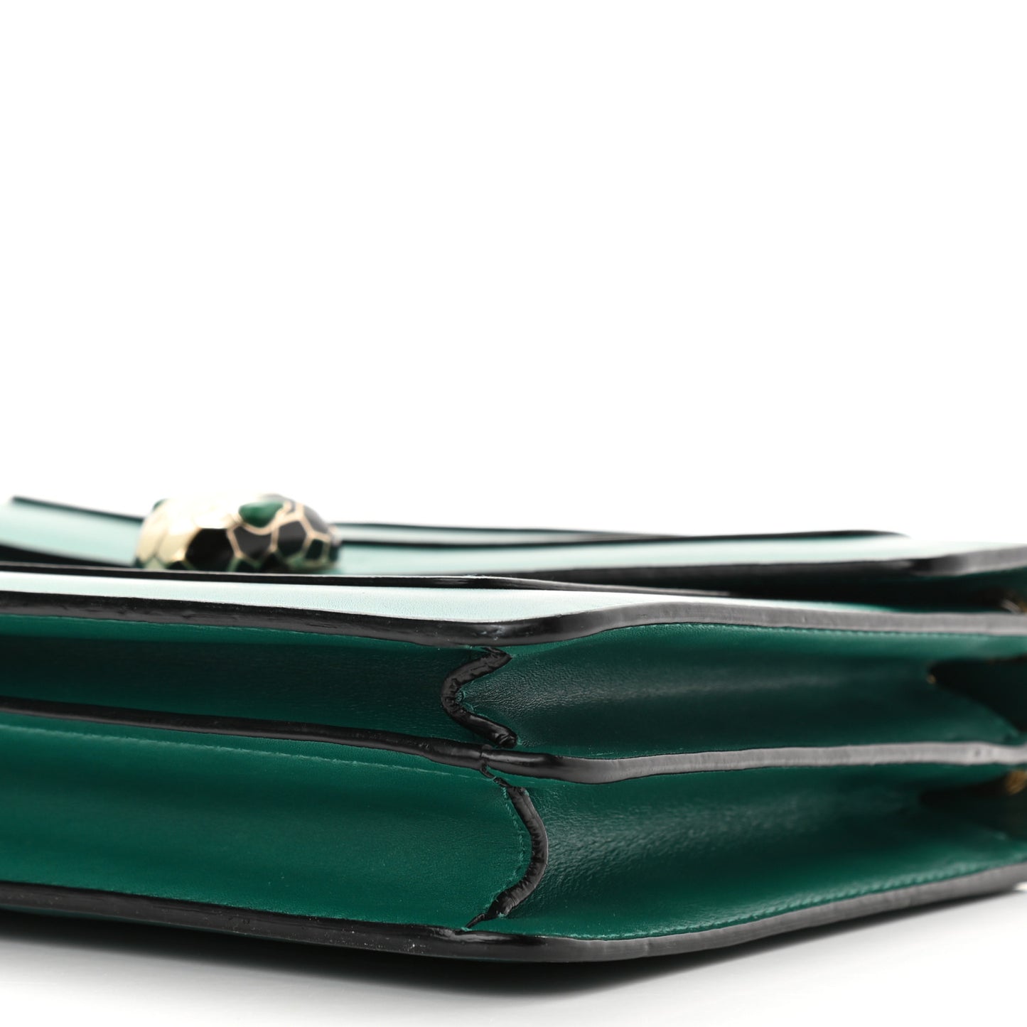 Calfskin Serpenti Forever Shoulder Bag Emerald Green