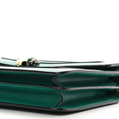 Bulgari Calfskin Serpenti Forever Shoulder Bag Emerald Green 9 of 12