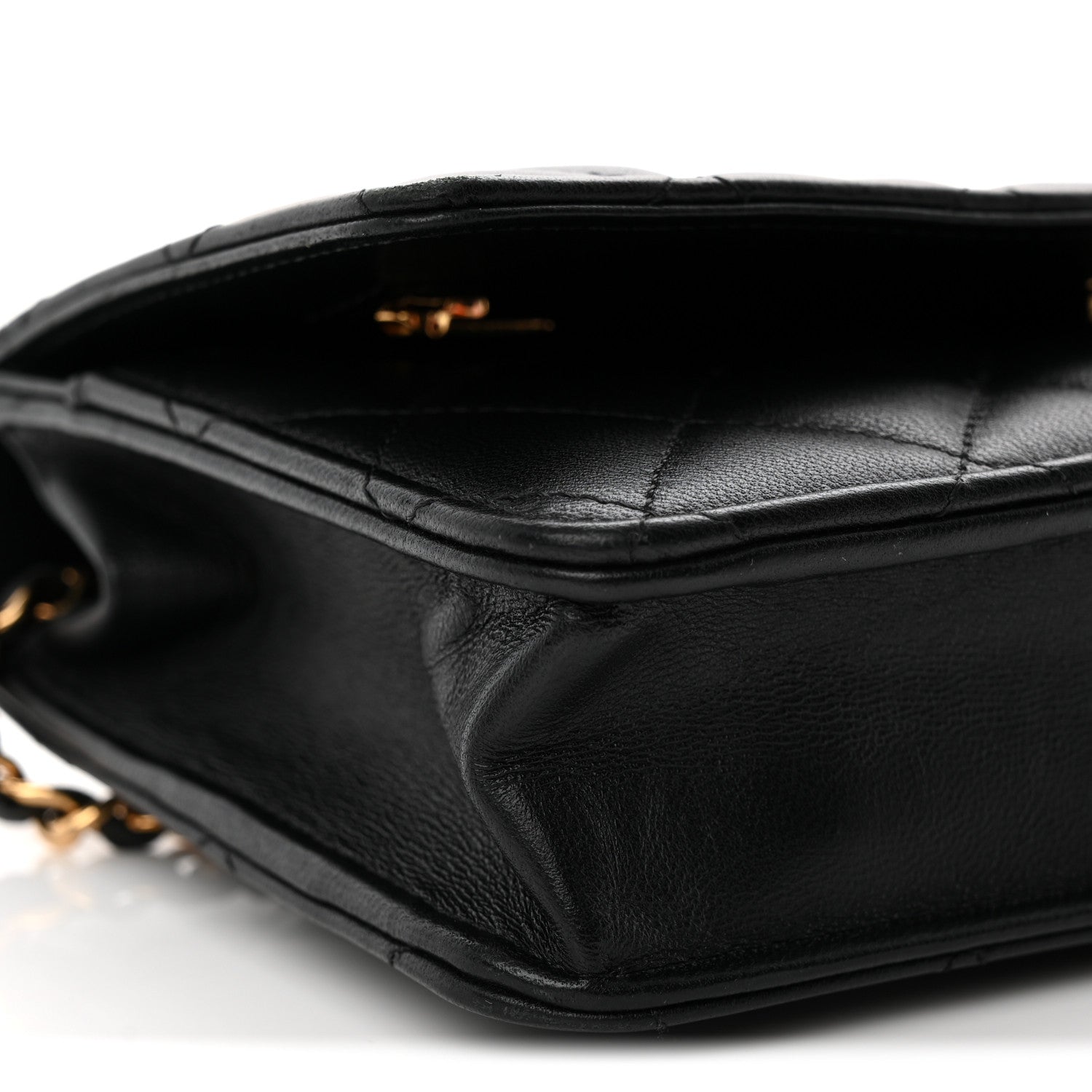Chanel Lambskin Quilted Wallet On Chain WOC Black 20 of 23
