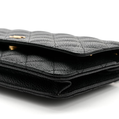 Chanel Caviar Quilted Wallet on Chain WOC Black 11 of 12