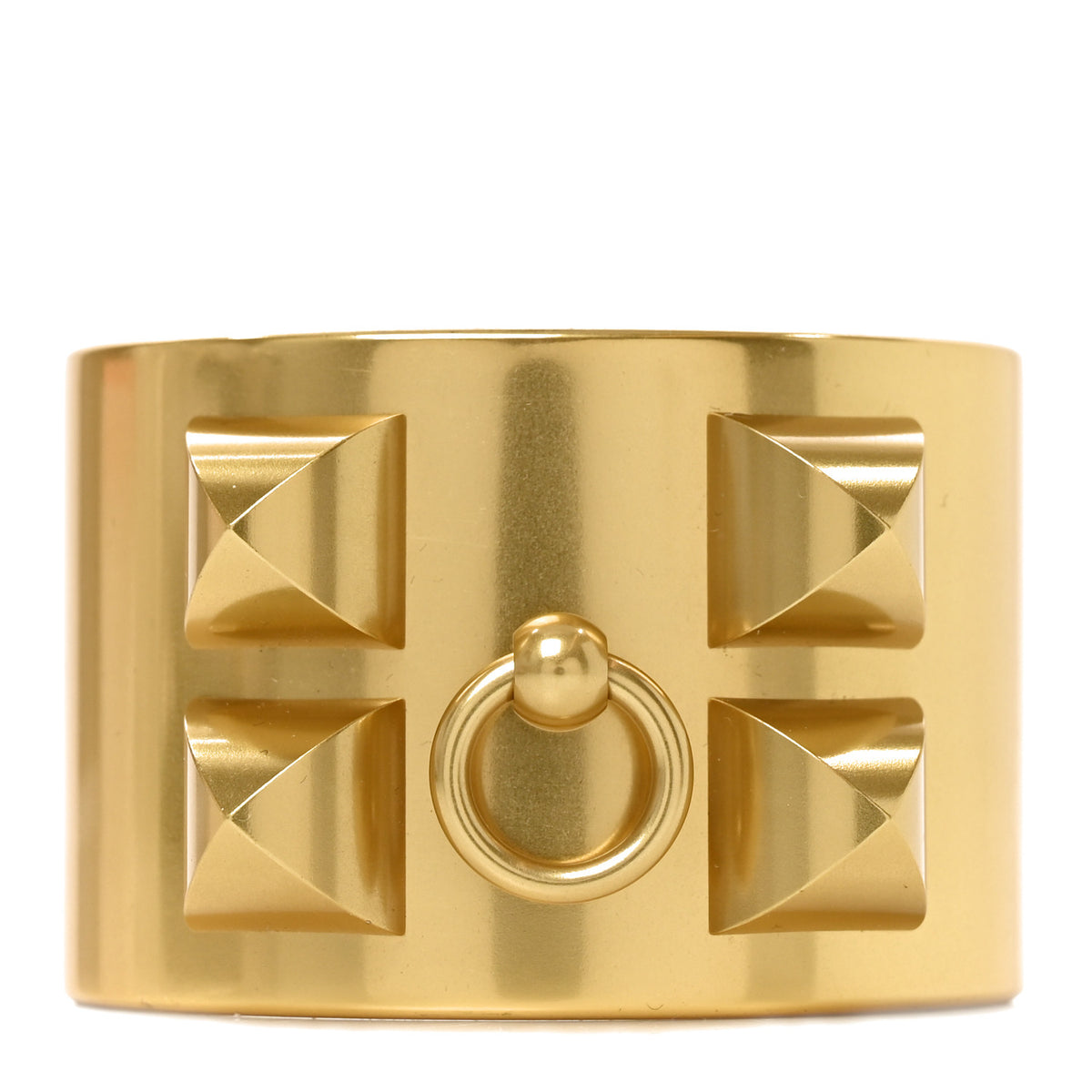 Hermes Aluminium Collier De Chien CDC Bracelet T2 Gold 1 of 4