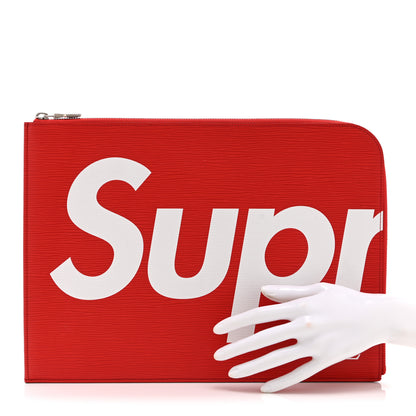 Louis Vuitton X Supreme Epi Pochette Jour GM Red 2 of 10
