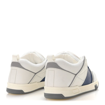 Valentino Garavani Calfskin Mens Open Skate Sneakers 40 White Blue 5 of 8