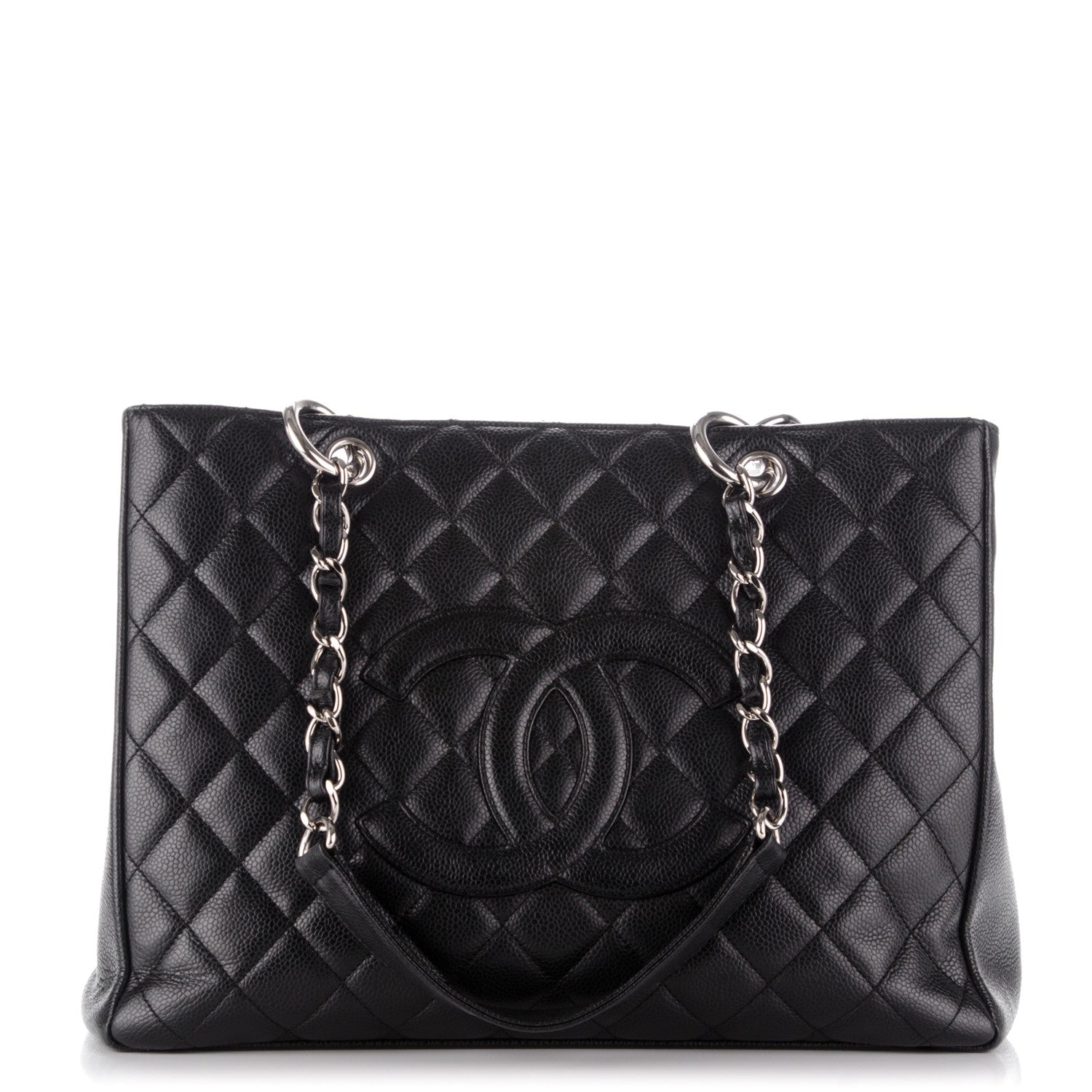 Chanel Caviar Quilted Grand Shopping Tote GST Black 1 of 7