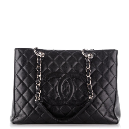 Chanel Caviar Quilted Grand Shopping Tote GST Black 1 of 7