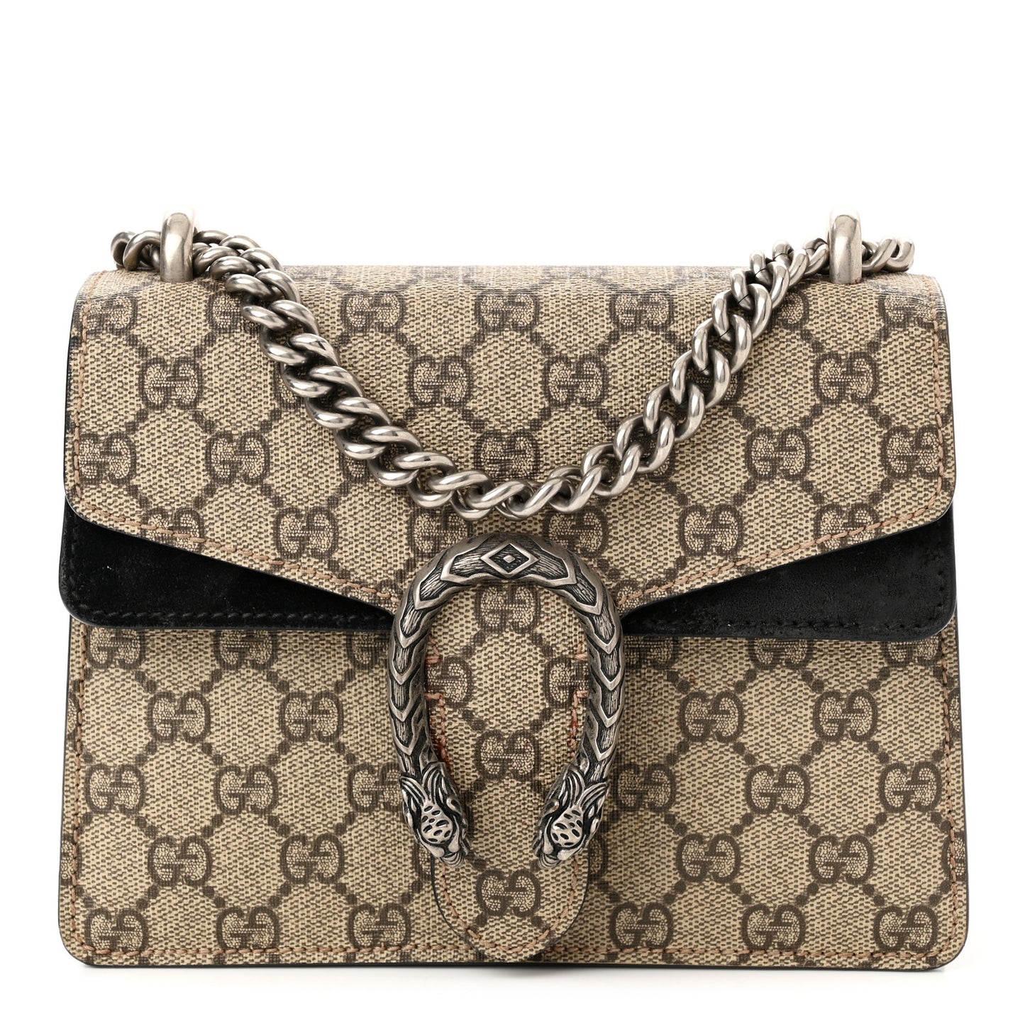 GG Supreme Monogram Mini Dionysus Shoulder Bag Black