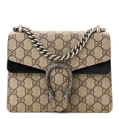 Gucci GG Supreme Monogram Mini Dionysus Shoulder Bag Black 1 of 11