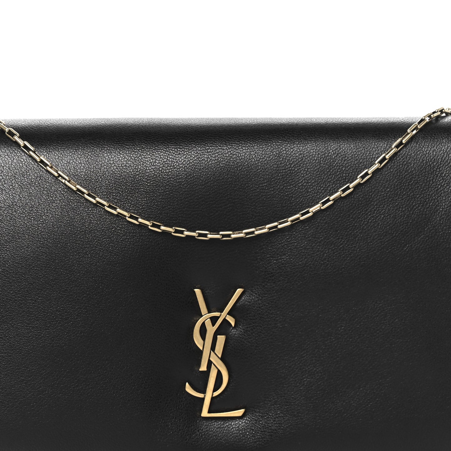 Padded Lambskin Mini Calypso Wallet On Chain WOC Black
