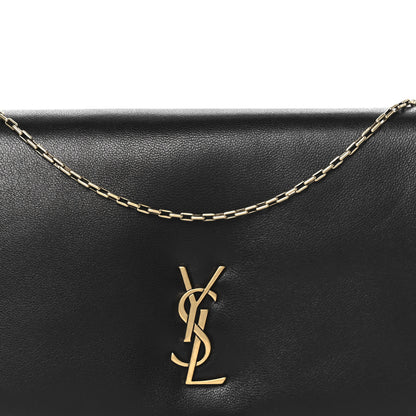Saint Laurent Padded Lambskin Mini Calypso Wallet On Chain WOC Black 9 of 11