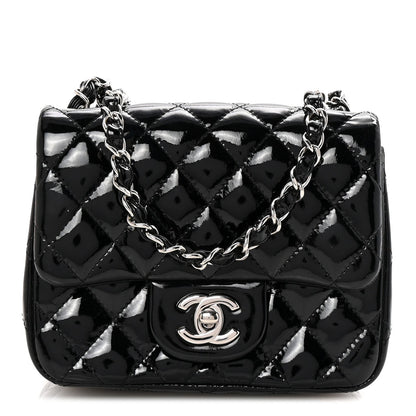 Chanel Patent Calfskin Quilted Mini Square Flap Black 1 of 10
