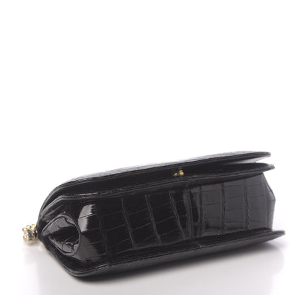 Judith Leiber Alligator Crystal Evening Bag Black 4 of 17