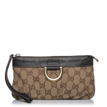 Gucci Monogram D Ring Wristlet Dark Brown 9 of 16
