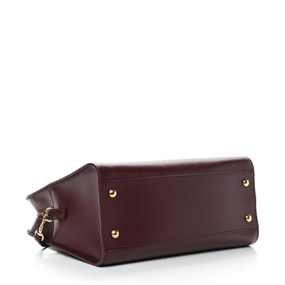 Saint Laurent Smooth Calfskin Small Monogram Cabas Rouge Legion 4 of 9