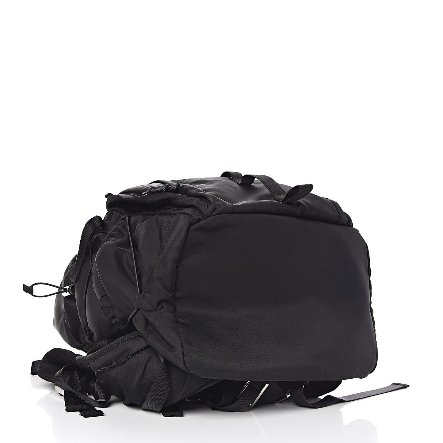 Tessuto Nylon Montagna Double Buckle Backpack Black