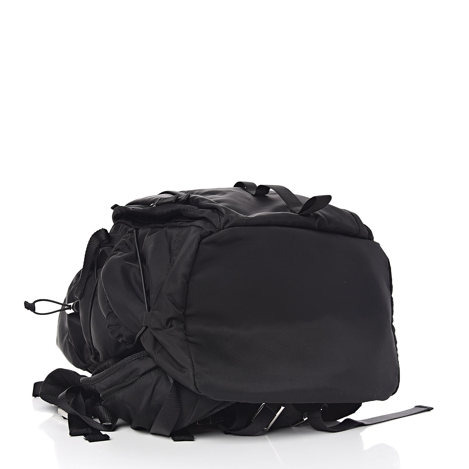 Prada Tessuto Nylon Montagna Double Buckle Backpack Black 4 of 15