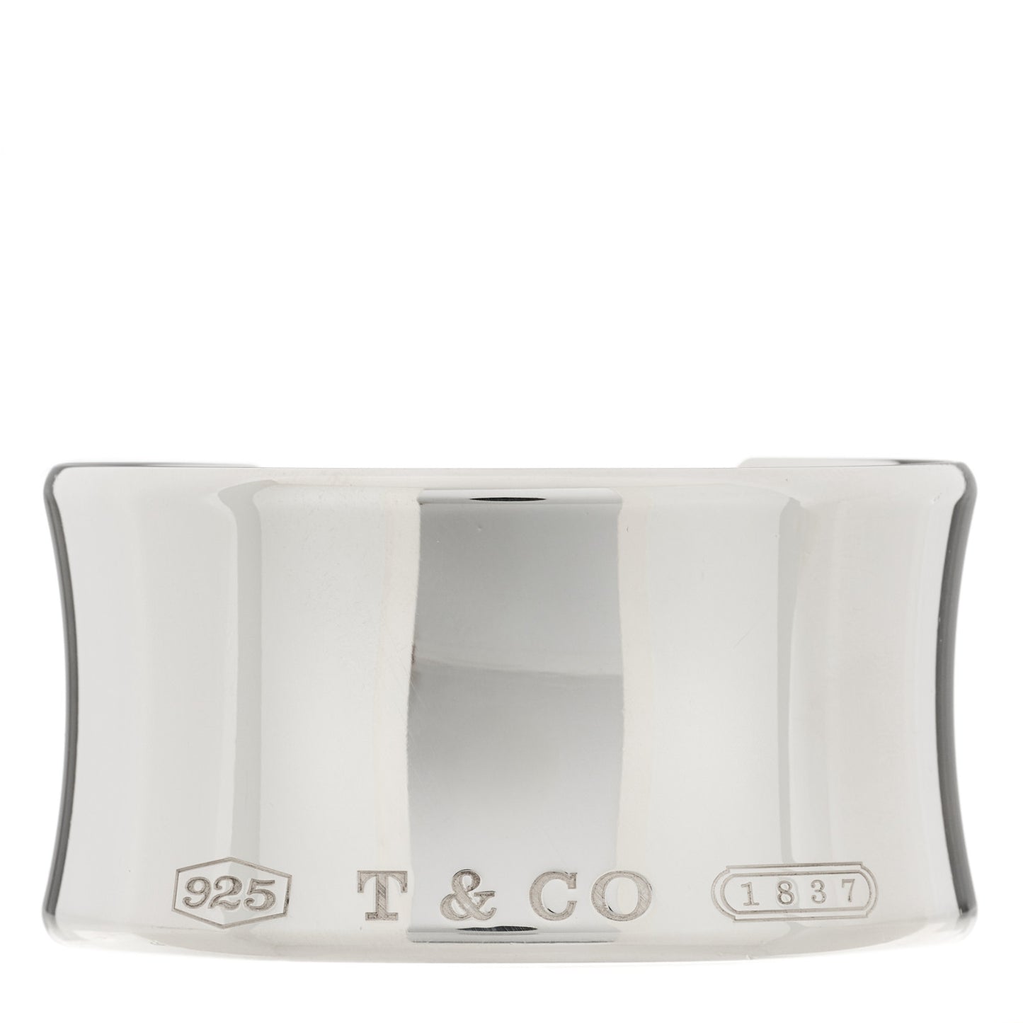 Sterling Silver Wide 1837 Cuff Bracelet