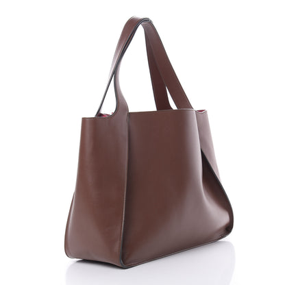 Stella McCartney Eco Alter Nappa East West Perforated Tote Brown 4 of 11