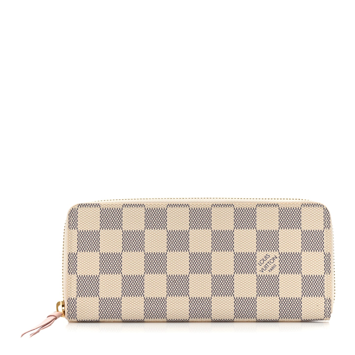 Damier Azur Clemence Wallet Rose Ballerine