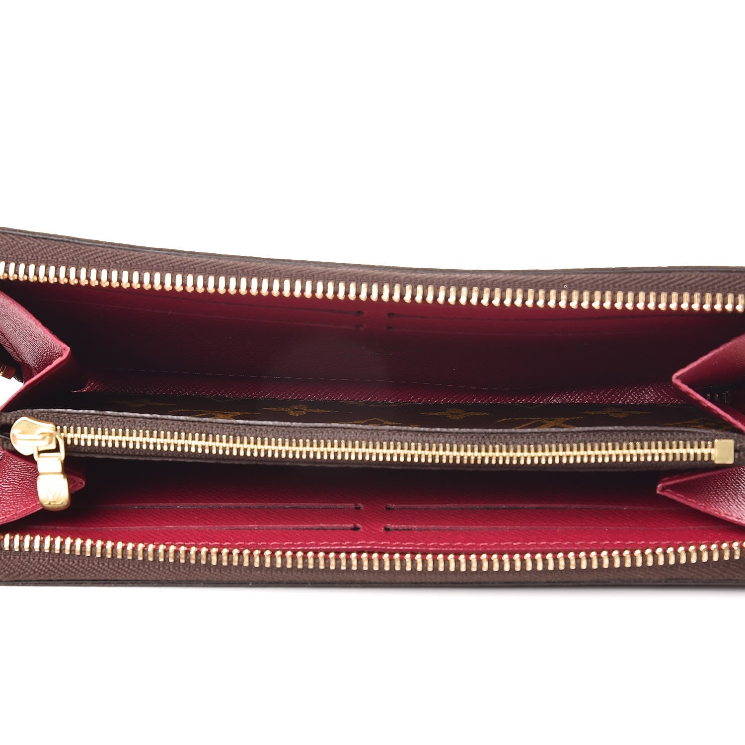 Louis Vuitton Monogram Clemence Wallet Fuchsia 5 of 7