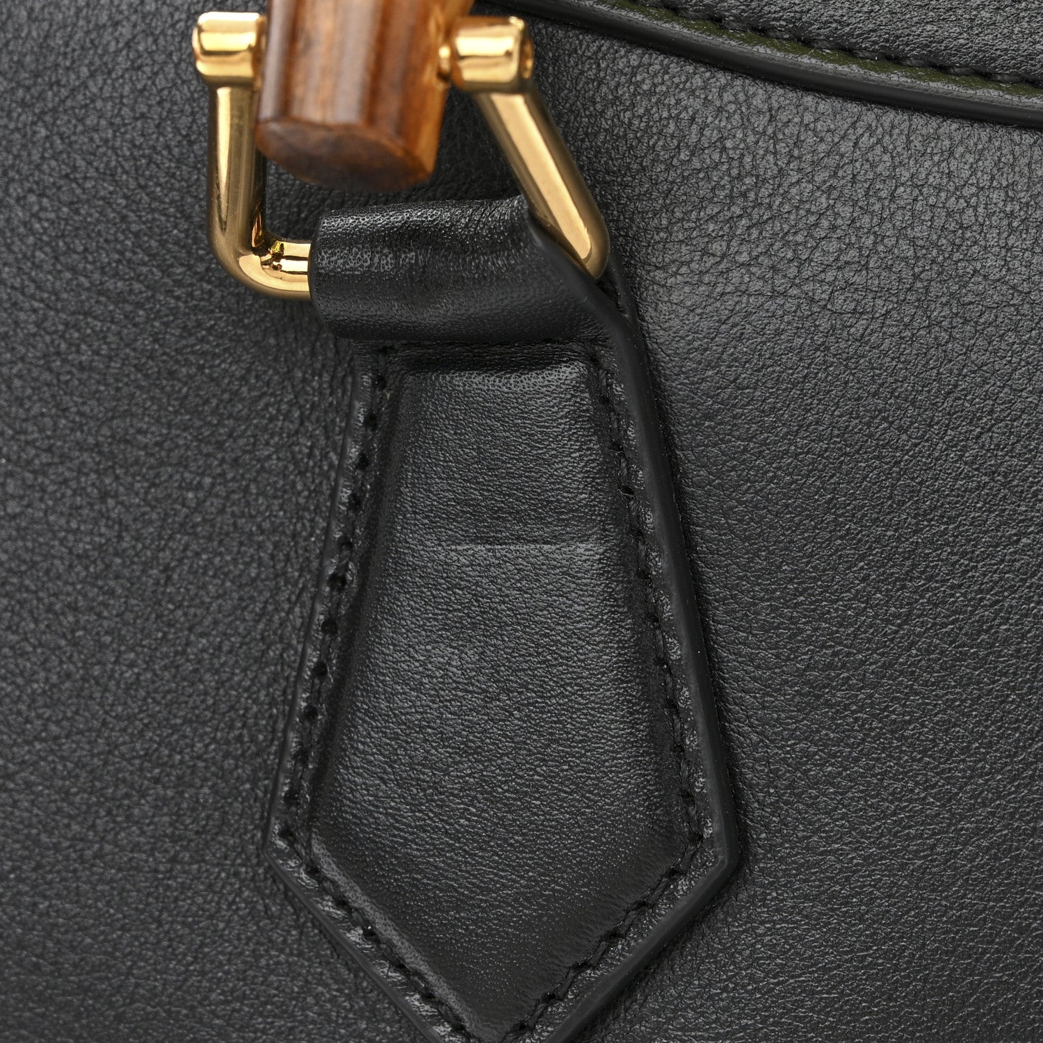 Gucci Calfskin Small Diana Tote Bag Black Yellow Fluo 12 of 15