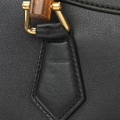 Gucci Calfskin Small Diana Tote Bag Black Yellow Fluo 12 of 15