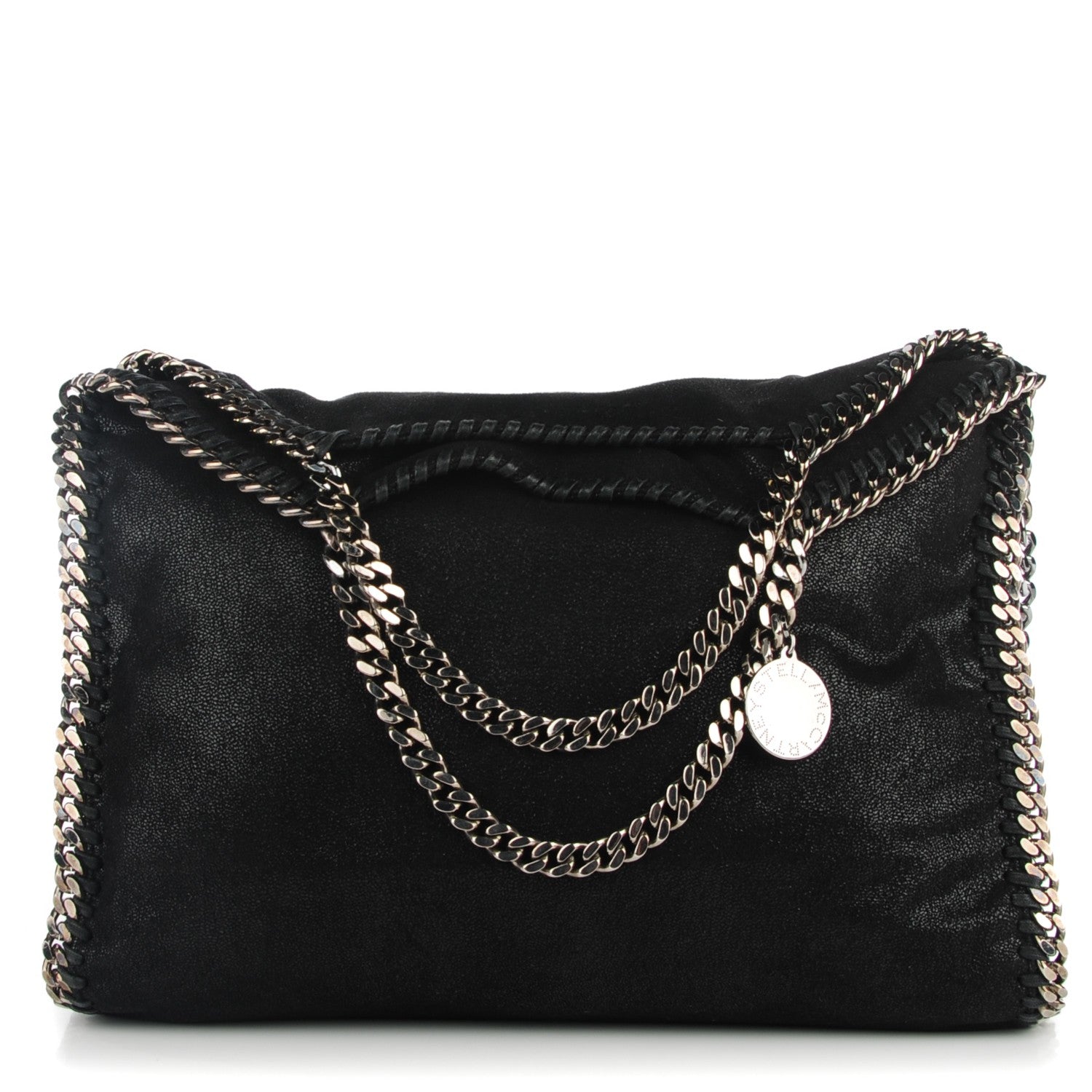 Stella McCartney Shaggy Deer Falabella Fold Over Tote Black 1 of 7