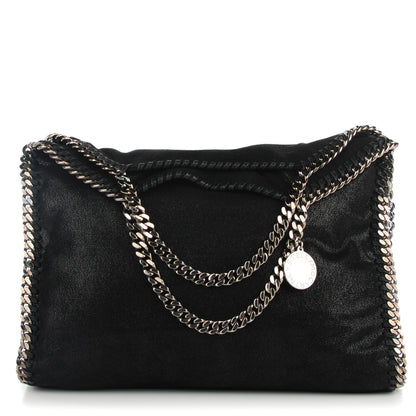 Stella McCartney Shaggy Deer Falabella Fold Over Tote Black 1 of 7