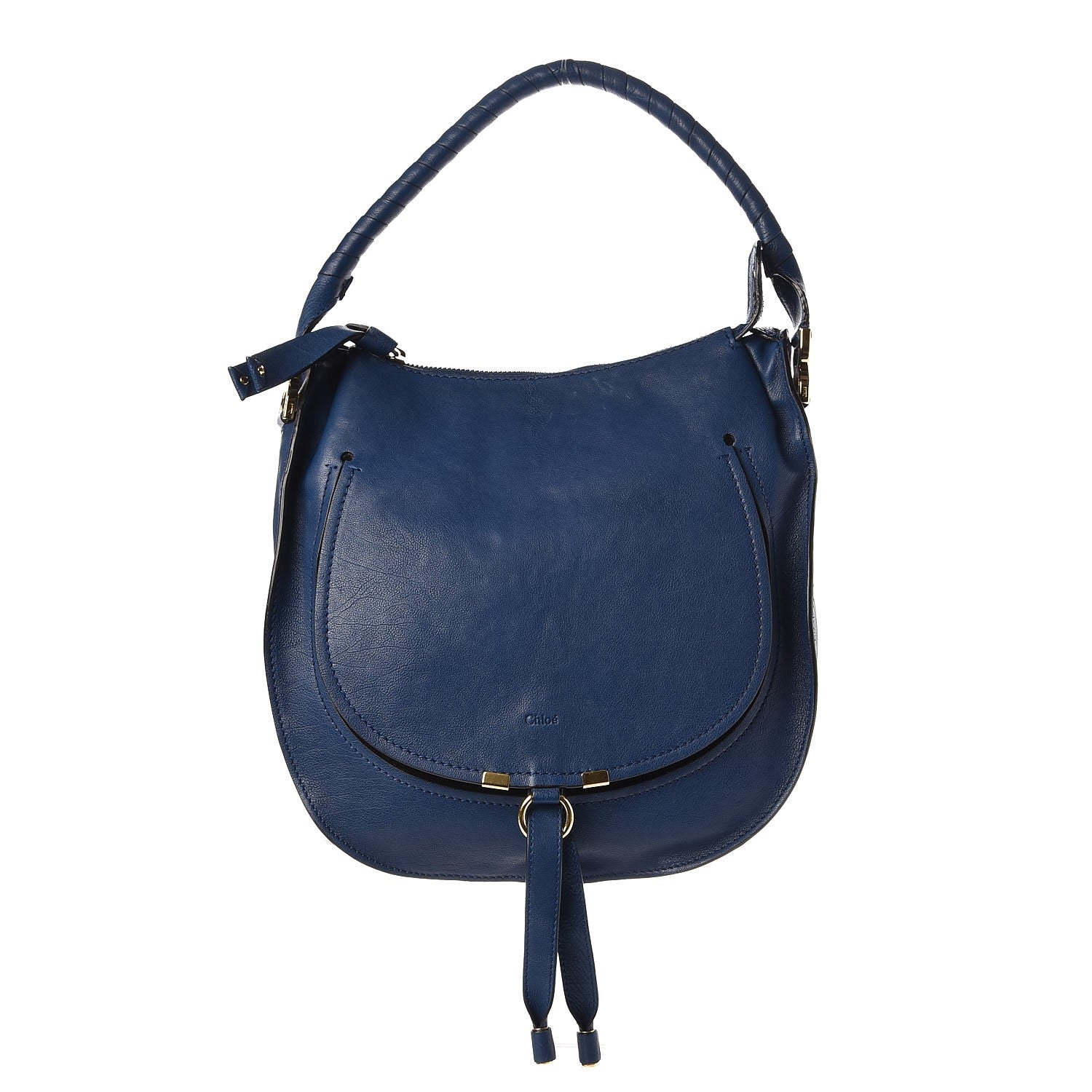 Chloe Calfskin Medium Marcie Nude Hobo Blue Velvet 1 of 10