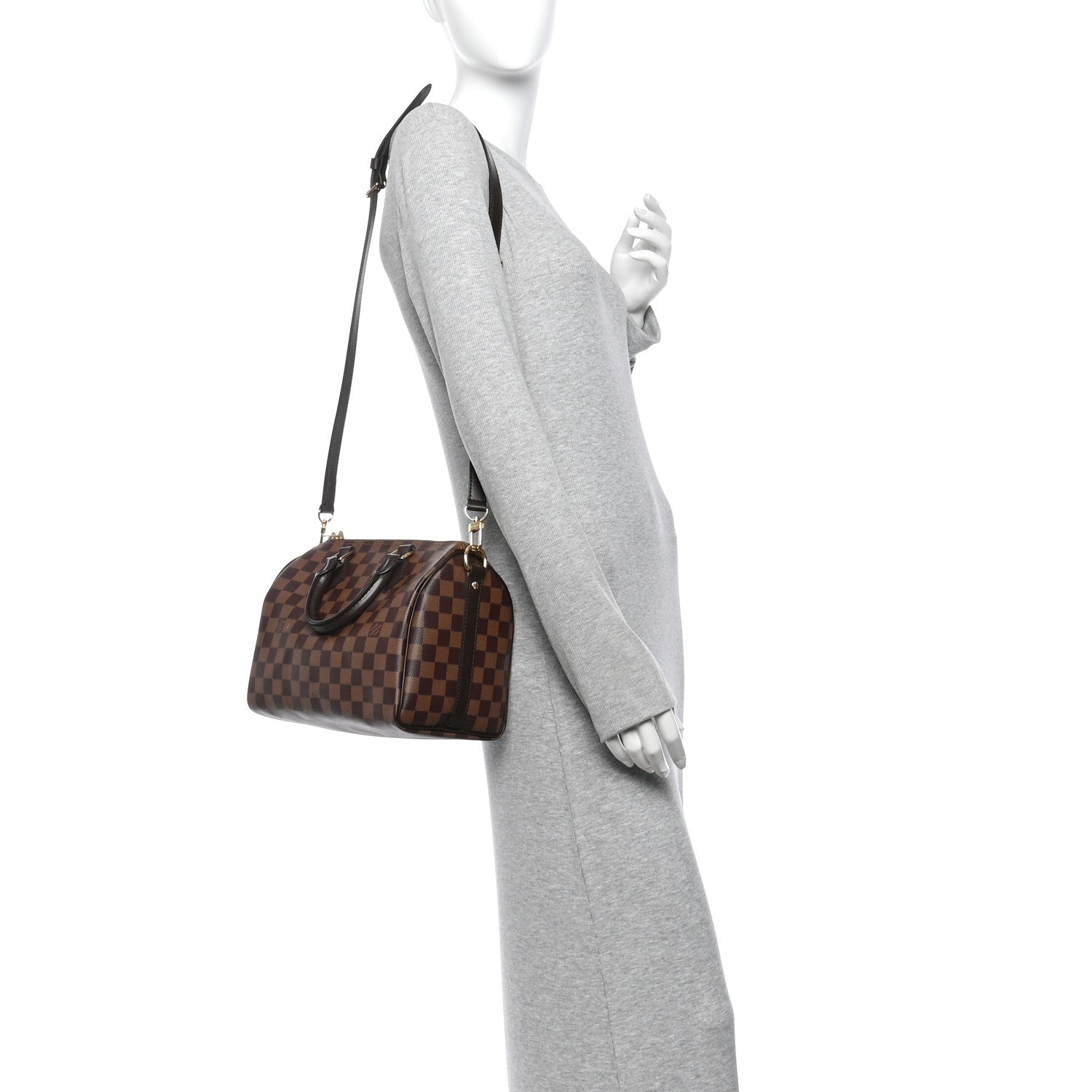 Louis Vuitton Damier Ebene Speedy Bandouliere 25 2 of 10