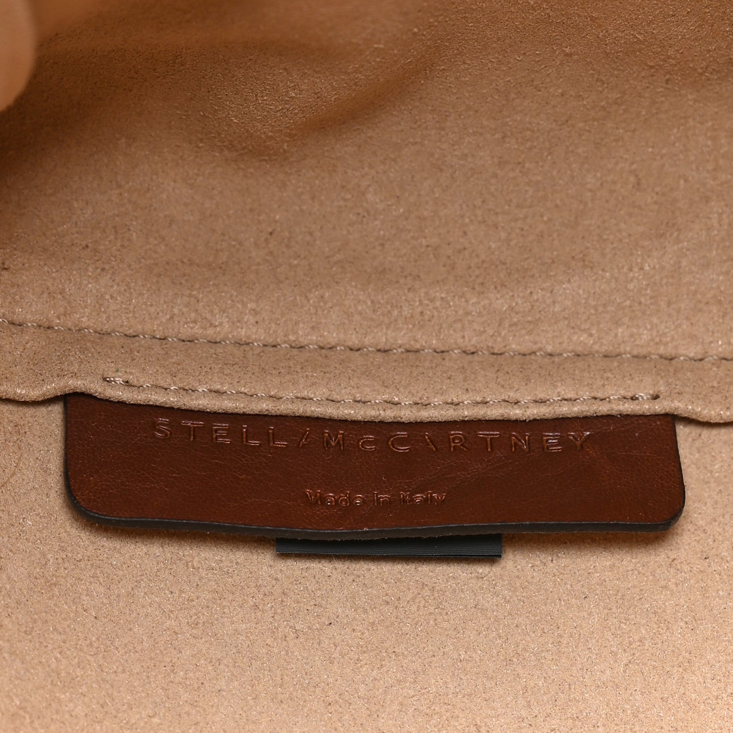 Stella McCartney Canvas Striped Logo Tote Brown Multicolor 7 of 11