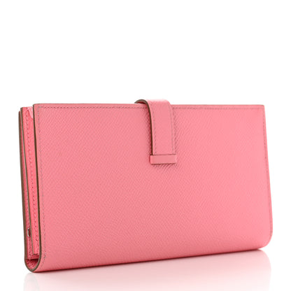 Hermes Epsom Bearn Gusset Wallet Rose Confetti 3 of 9