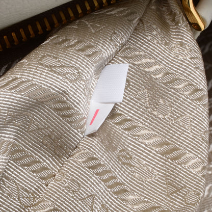 Prada Straw Vitello Daino Large Frame Bag White 9 of 11