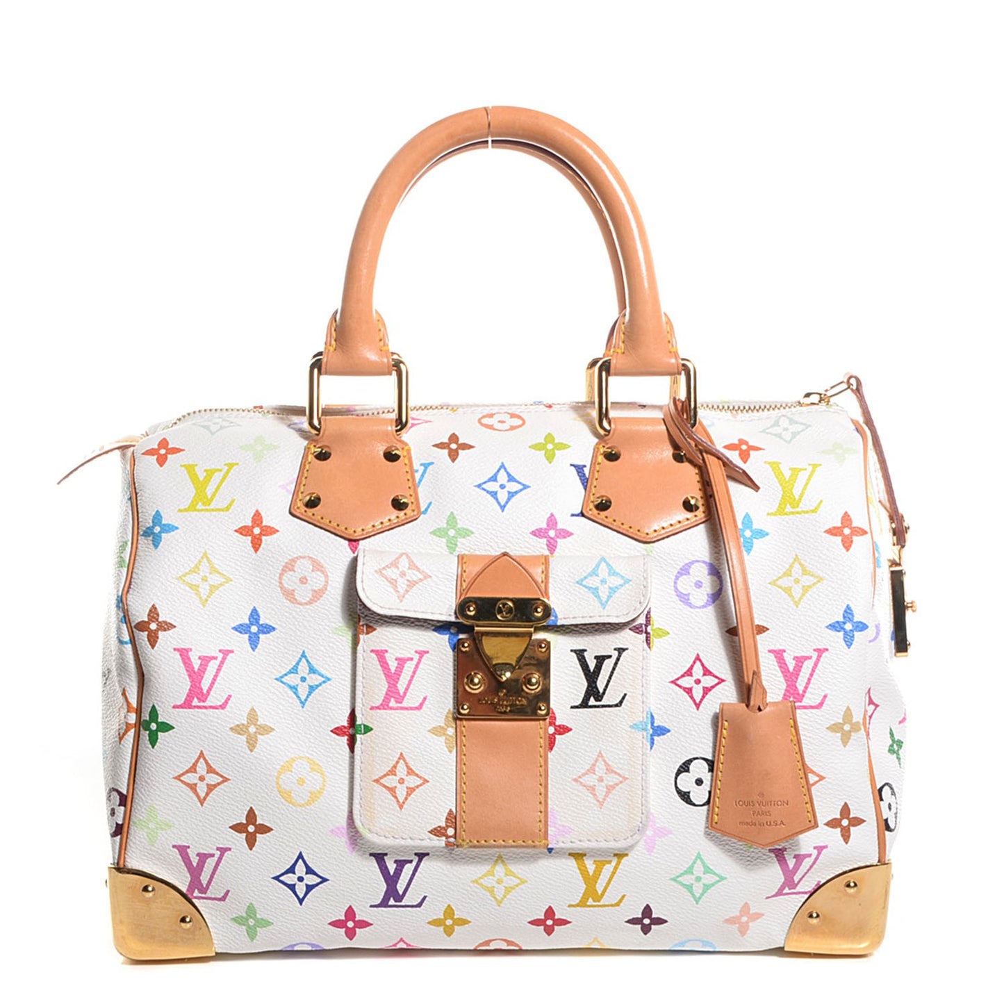 Monogram Multicolor Speedy 30 White