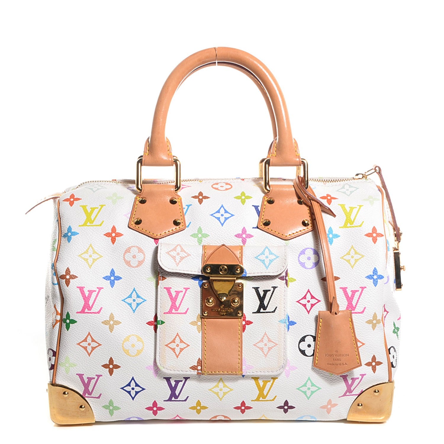 Louis Vuitton Monogram Multicolor Speedy 30 White 1 of 7