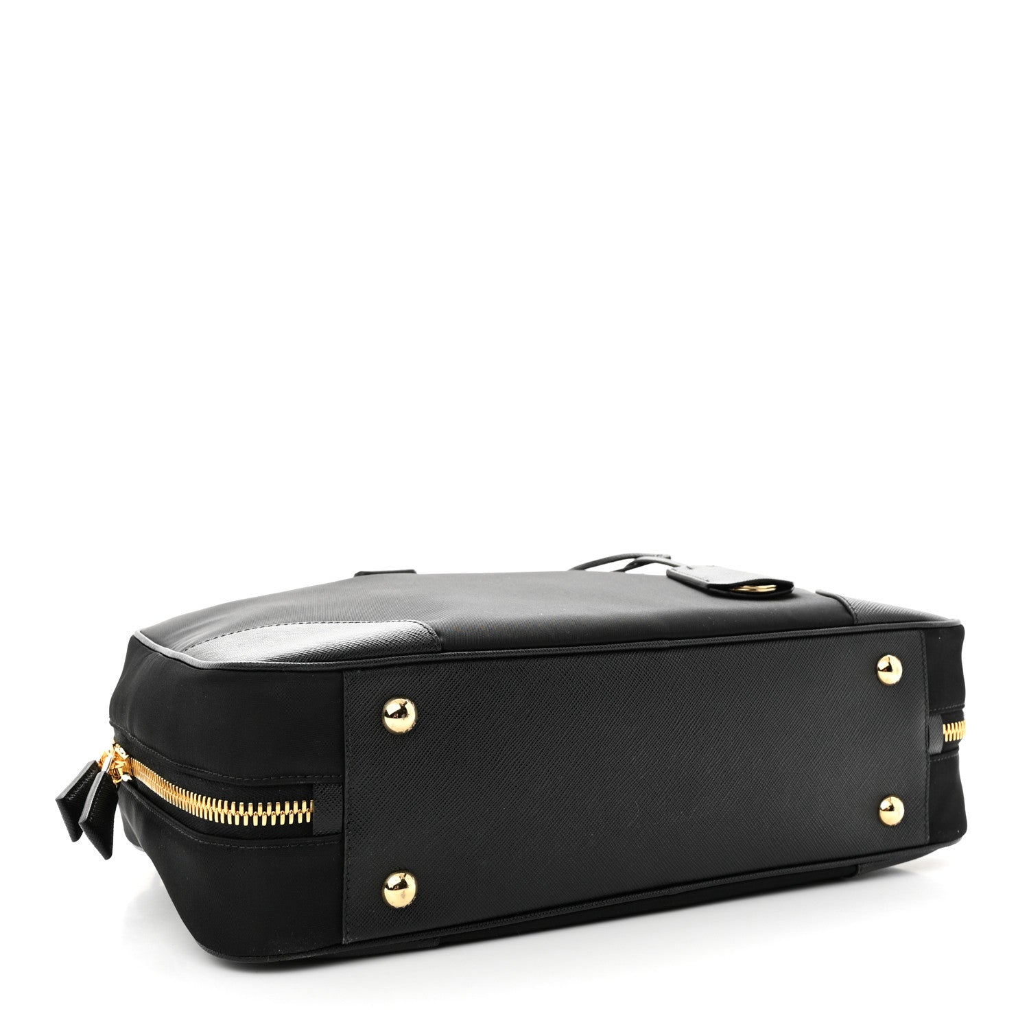 Prada Re-Nylon Saffiano Large Re-Edition 1978 Two Handle Bag Black 4 of 9