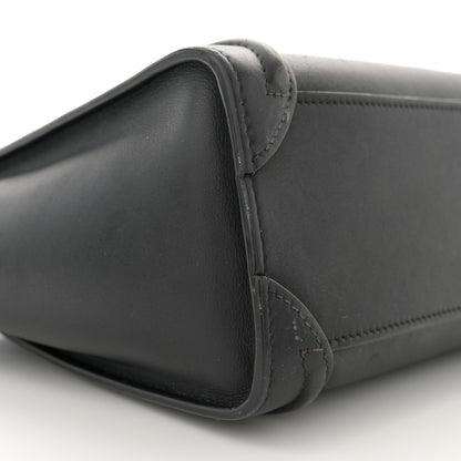 Celine Smooth Calfskin Nano Luggage Black 8 of 18