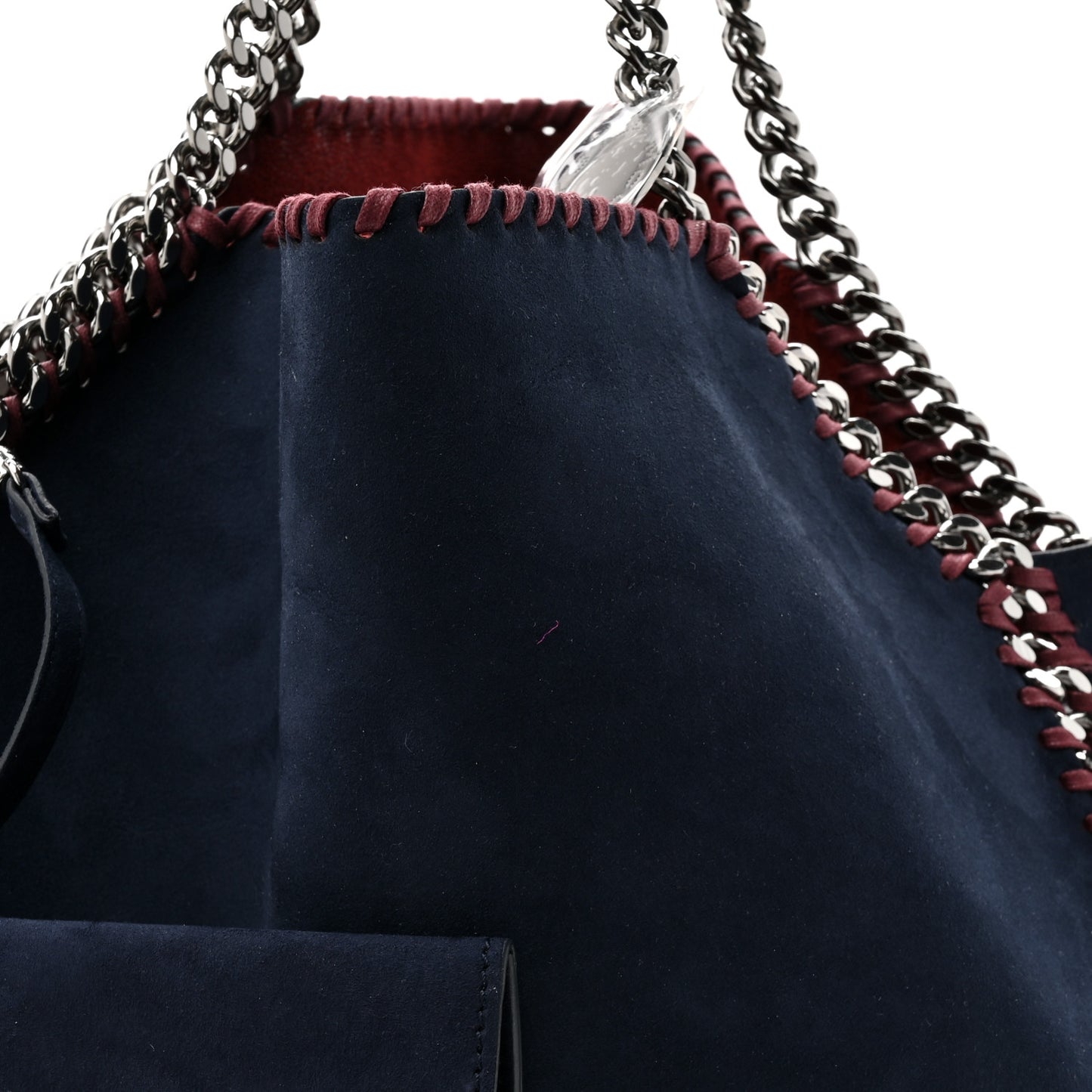 Shaggy Deer Falabella Reversible Tote Red Navy