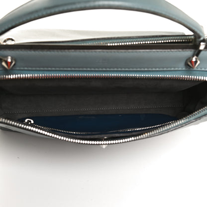 Fendi Vitello Baltico Dolce DotCom Satchel Riviera Blue Notte 5 of 12