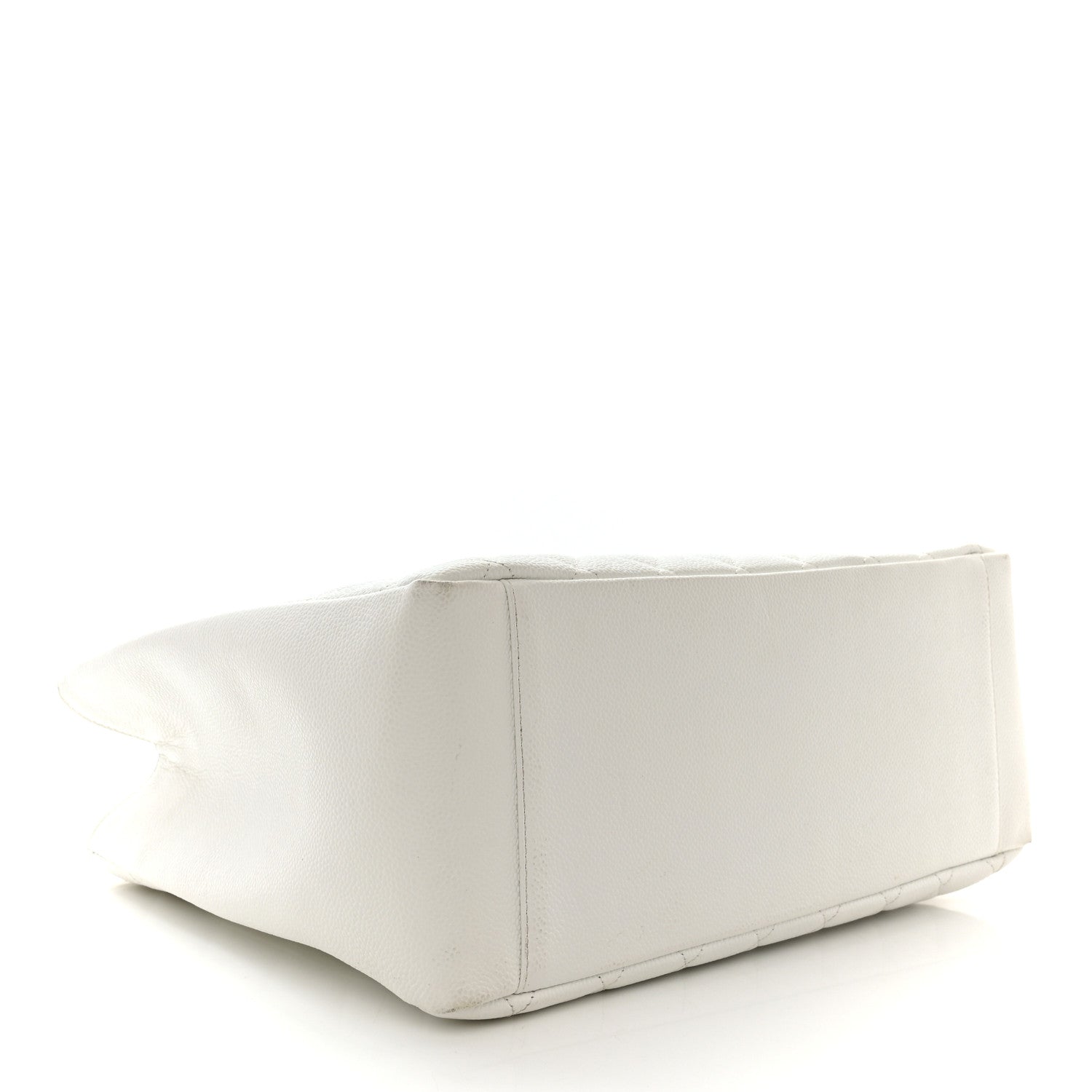 Chanel Caviar Quilted Grand Shopping Tote GST White 4 of 11