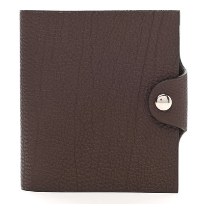 Hermes Togo Ulysse Mini Notebook Cover Chocolate 1 of 9