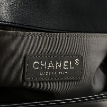 Chanel Velvet Quilted Small Boy Flap Blue 6 of 10