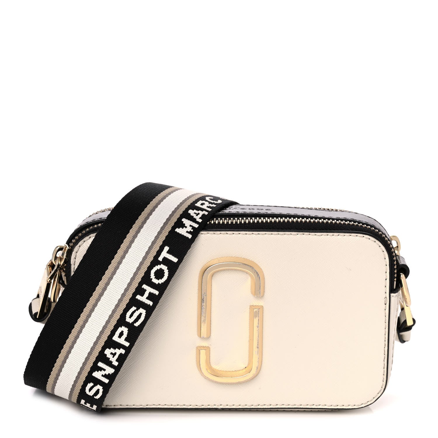Marc Jacobs Saffiano Small Snapshot Camera Bag Cloud White Multicolor 1 of 14