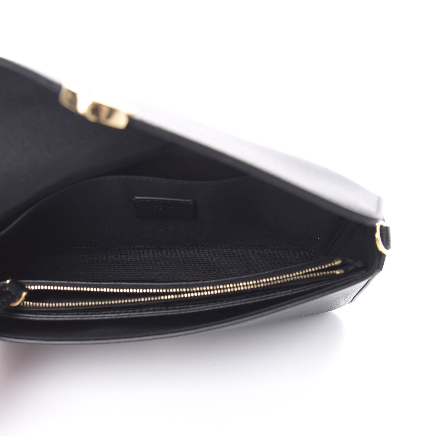 Fendi Vitello Cruise F is Fendi Envelope Wallet on Chain with Pouches Black 6 of 12