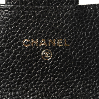 Chanel Caviar Quilted Flap Card Holder Wallet Black 6 of 10