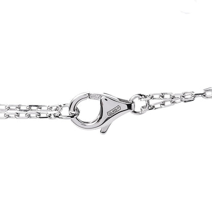 Cartier 18K White Gold 2 Diamond LOVE Necklace 6 of 8