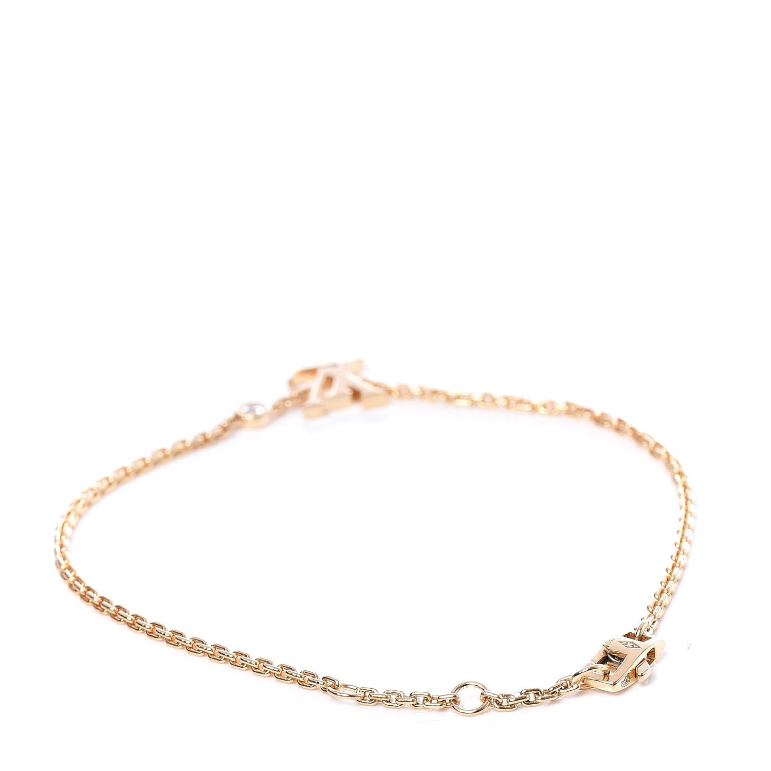 Louis Vuitton 18K Yellow Gold Diamond Idylle Blossom LV Bracelet 3 of 6